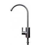 Tiny ceramic single-lever Swan Neck brushed steel drinking water filter tap