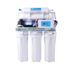 5 stages of a 100 gpd reverse osmosis water filter